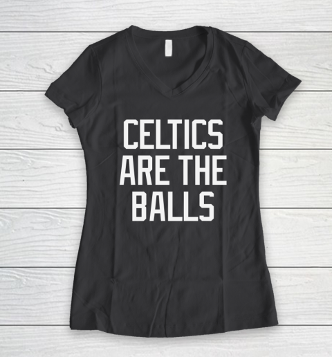 Celtics Are The Balls 2022 Women's V-Neck T-Shirt 4