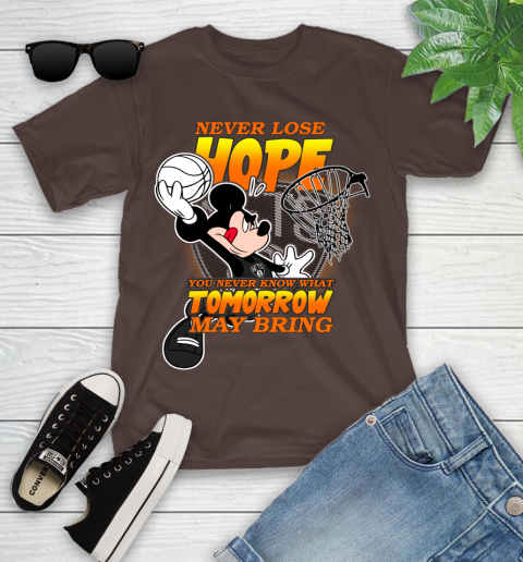 Brooklyn Nets NBA Basketball Mickey Disney Never Lose Hope Youth T-Shirt 7