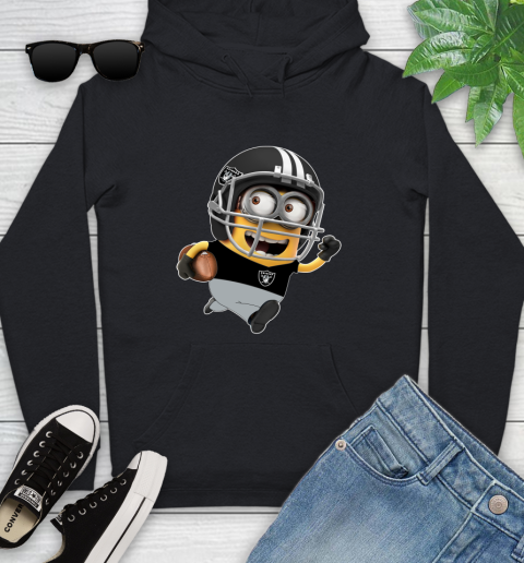 NFL Oakland Raiders Minions Disney Football Sports Youth Hoodie 2