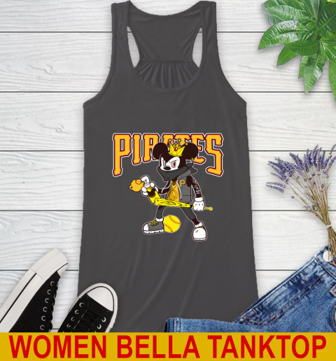 Pittsburgh Pirates MLB Baseball Mickey Peace Sign Sports Racerback Tank 13 Pittsburgh Pirates MLB Baseball Mickey Peace Sign Sports Racerback Tank - Image 13