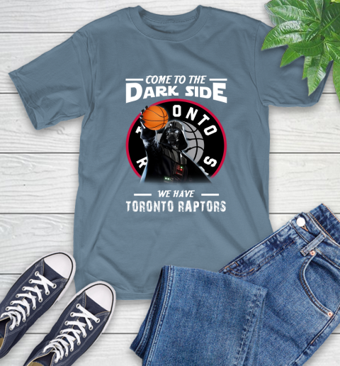 NBA Come To The Dark Side We Have Toronto Raptors Star Wars Darth Vader Basketball T-Shirt 8