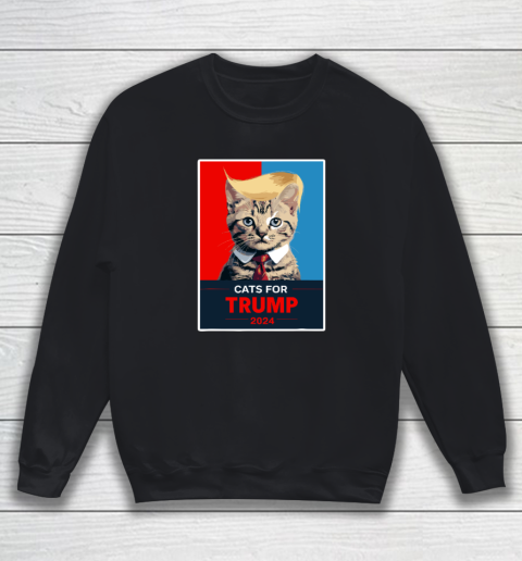 Cats For Trump 2024 Election Sweatshirt