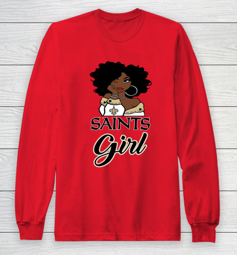 New Orleans Saints Girl NFL Long Sleeve T-Shirt 10