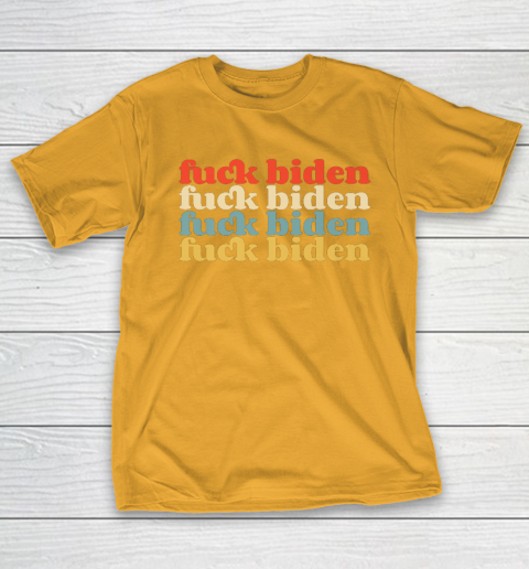 Vintage Fuck Biden Anti Biden Tee Top Womens Mens Premium T-Shirt 2