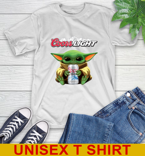 Star Wars Baby Yoda Hugs Coors Beer Shirt