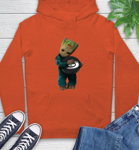NHL Groot Guardians Of The Galaxy Hockey Sports Carolina Hurricanes Hoodie 5