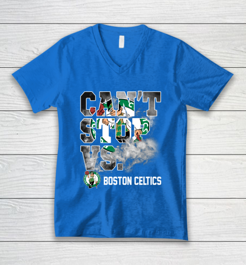 NBA Boston Celtics Basketball Can't Stop Vs V-Neck T-Shirt 5