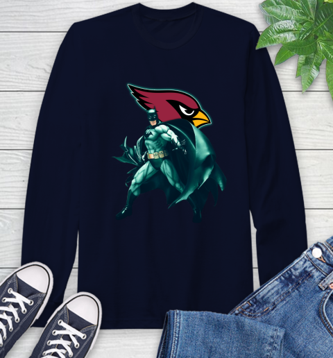 NFL Batman Football Sports Arizona Cardinals Long Sleeve T-Shirt 4