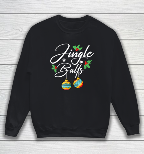 Jingle Balls Tinsel Tits Funny Christmas Matching Couple Sweatshirt