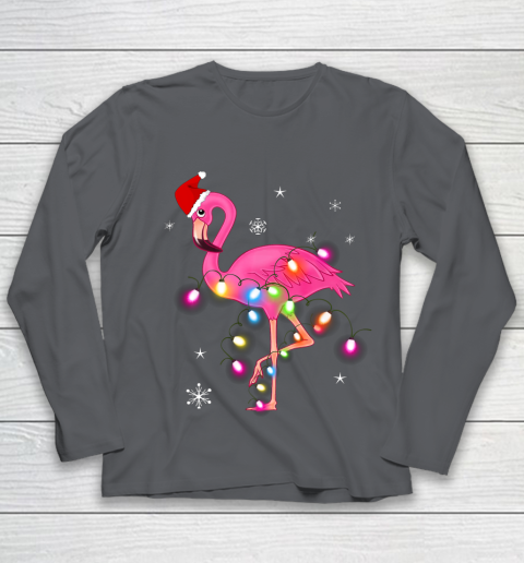 Pink Flamingo Christmas Youth Long Sleeve 6