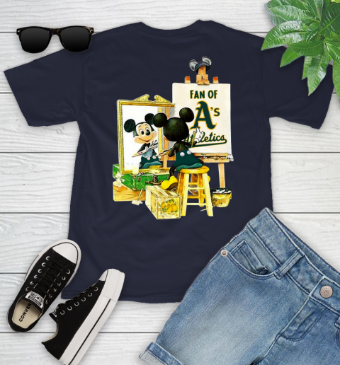 MLB Baseball Oakland Athletics Mickey Drawing Shirt 95