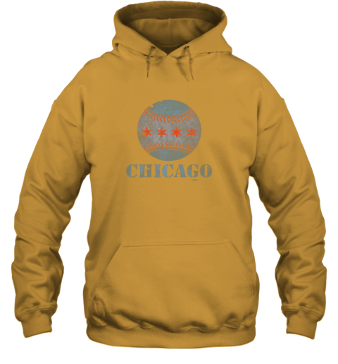 sqmh vintage chicago baseball flag hoodie 23 front gold