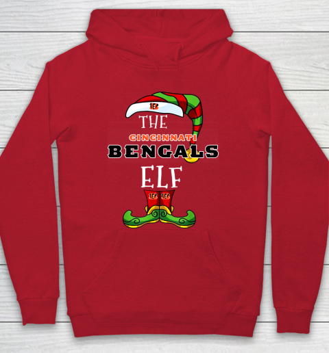 Cincinnati Bengals Christmas ELF Funny NFL Hoodie 7