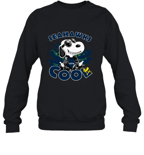 Seattle Seahawks Snoopy Joe Cool We're Awesome Sweatshirt