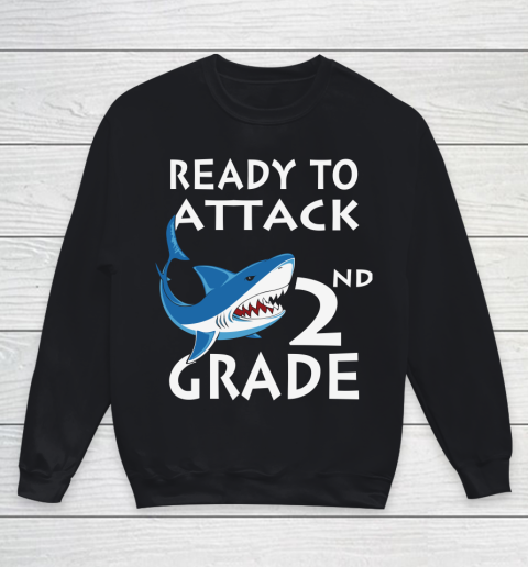 Back To School Shirt Ready to attack 2nd grade 1 Youth Sweatshirt
