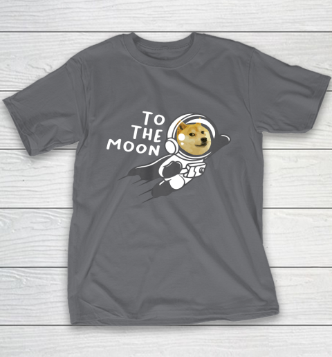 Dogecoin to the Moon Shirt Hodl Doge Coin Crypto Currency Youth T-Shirt 5