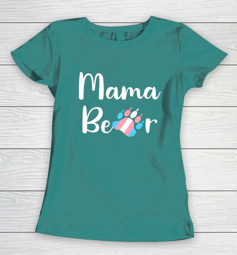 Mama Bear Transgender Mom T Shirt Trans Pride Gift Women's T-Shirt 10