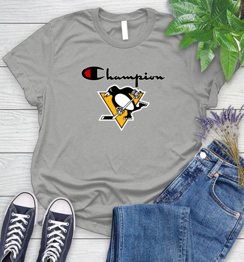 NHL Hockey Pittsburgh Penguins Champion Shirt Women's T-Shirt 10