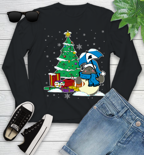 Carolina Panthers NFL Football Cute Tonari No Totoro Christmas Sports Youth Long Sleeve