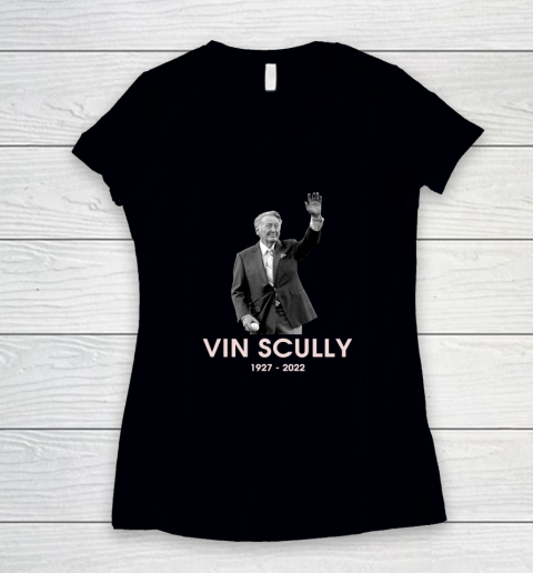 Rip Vin Scully 1927  2022 Women's V-Neck T-Shirt