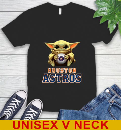 MLB Baseball Houston Astros Star Wars Baby Yoda Shirt 50