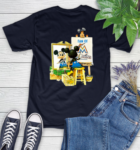 MLB Baseball Miami Marlins Mickey Drawing Shirt 83