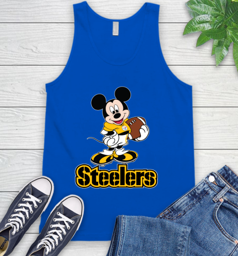 NFL Football Pittsburgh Steelers Cheerful Mickey Mouse Shirt Tank Top 5