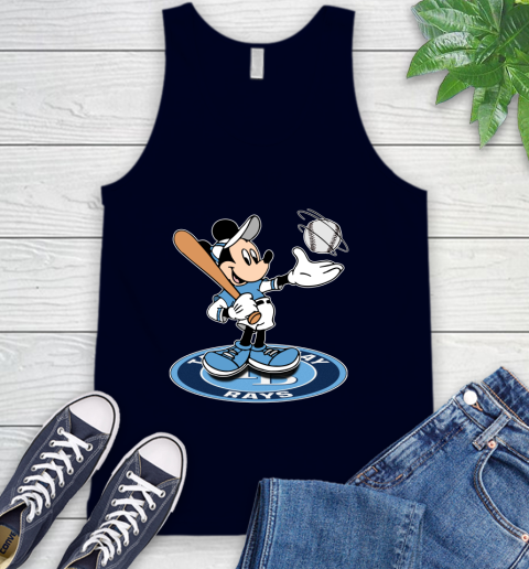 MLB Baseball Tampa Bay Rays Cheerful Mickey Disney Shirt Tank Top 3