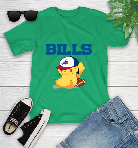 NFL Pikachu Football Sports Buffalo Bills Youth T-Shirt 6