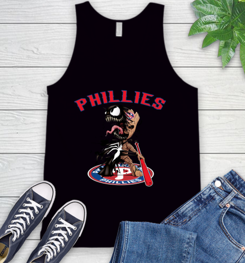 MLB Philadelphia Phillies Baseball Venom Groot Guardians Of The Galaxy Tank Top 2
