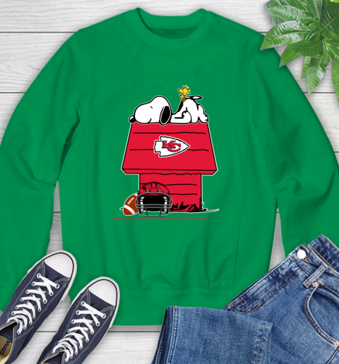 Kansas City Chiefs NFL Football Snoopy Woodstock The Peanuts Movie Sweatshirt 6