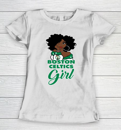 Boston Celtics Girl NBA Women's T-Shirt 3