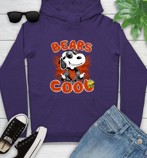 NFL Football Chicago Bears Cool Snoopy Shirt Youth Hoodie 5