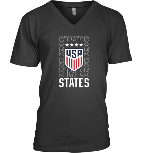 USWNT Repeat States V-Neck T-Shirt