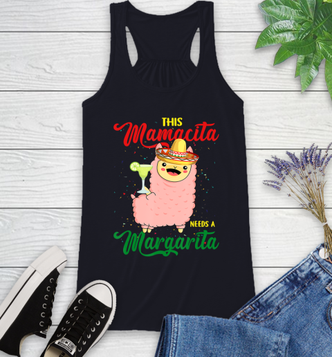 Nurse Shirt This Mamacita needs a Margarita Llama T Shirt Racerback Tank 7