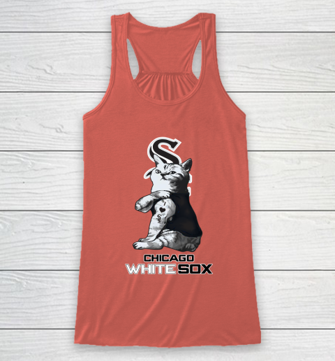 MLB Baseball My Cat Loves Chicago White Sox Racerback Tank 3