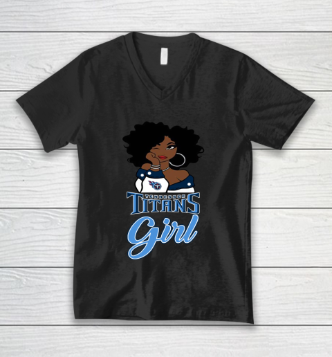 Tennessee Titans Girl NFL V-Neck T-Shirt
