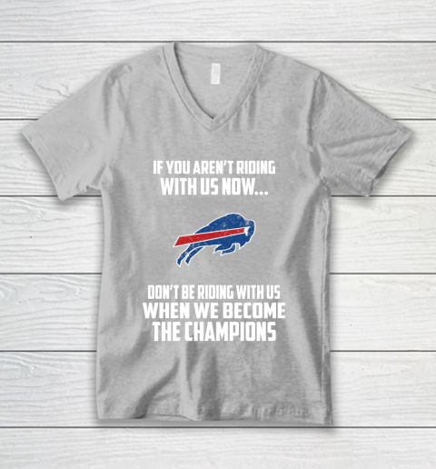 NFL Buffalo Bills Football We Become The Champions V-Neck T-Shirt 3