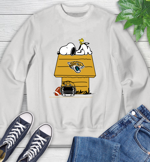 Jacksonville Jaguars NFL Football Snoopy Woodstock The Peanuts Movie Sweatshirt