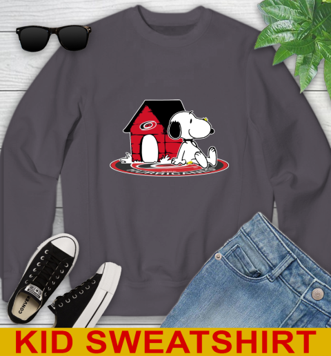 NHL Hockey Carolina Hurricanes Snoopy The Peanuts Movie Shirt Youth Sweatshirt 6