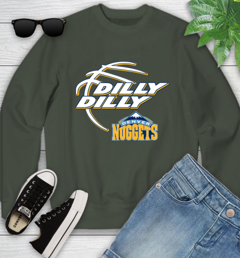 NBA Denver Nuggets Dilly Dilly Basketball Sports Youth Sweatshirt 10