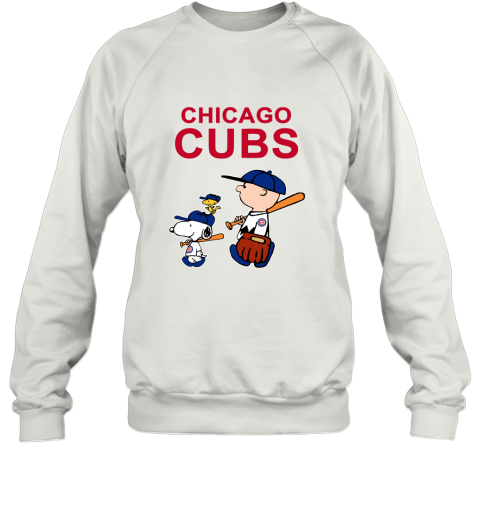 Chicago Cubs Let's Play Baseball Together Snoopy MLB Sweatshirt