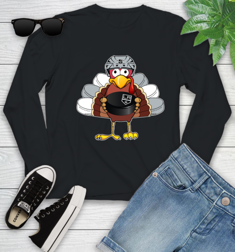 Los Angeles Kings Turkey Thanksgiving Day Youth Long Sleeve 2