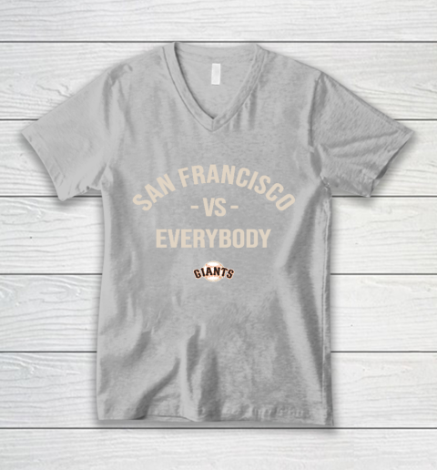 San Francisco Giants Vs Everybody V-Neck T-Shirt 3