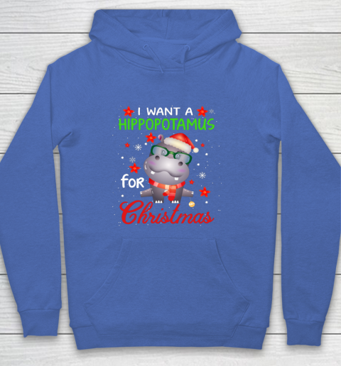 I Want A Hippopotamus For Christmas Funny Hippo Gifts Hoodie 6