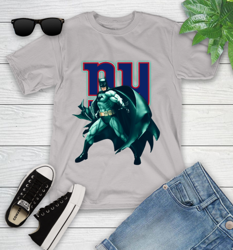 NFL Batman Football Sports New York Giants Youth T-Shirt 12