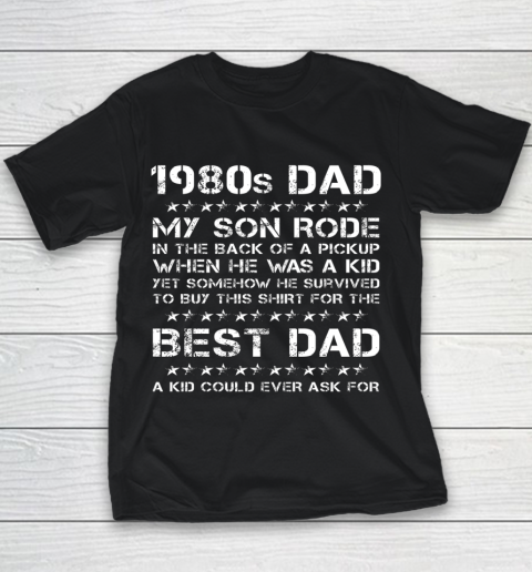 Funny 1980s Dad Boy Dad And Son Father's Day Youth T-Shirt
