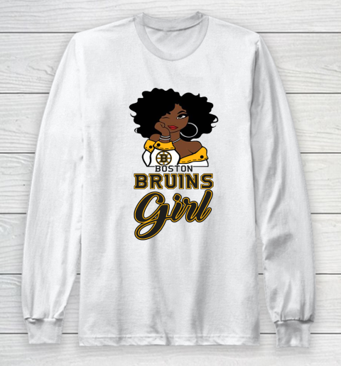 Boston Bruins Girl NHL Long Sleeve T-Shirt 2