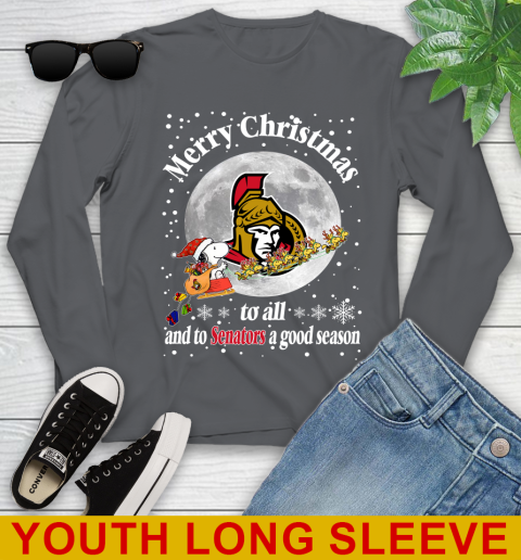 Ottawa Senators Merry Christmas To All And To Senators A Good Season NHL Hockey Sports Youth Long Sleeve 9