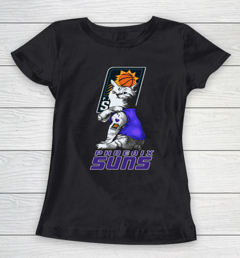 NBA Basketball My Cat Loves Phoenix Suns Women's T-Shirt